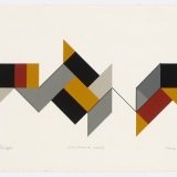 ‘(3,5,8), version1B, cluster IV’, acrylic on paper,  34 x 51cm (paper size), February 2012. Photography: Michele Brouet.