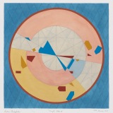 'Simple Fates II', watercolour and acrylic on paper, 35.5 x 35.5cm, 13 January 2023. Photography: Michele Brouet.