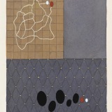 ‘Transience III’, acrylic, watercolour and ink on paper, 19 x 14cm, May 2004. Photography: Michele Brouet.