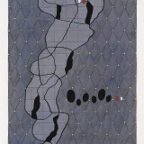 ‘Transience VI’, acrylic, watercolour and ink on paper, 19 x 14cm, May 2004. Photography: Michele Brouet.