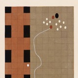 ‘Experience VIII’, acrylic, watercolour and ink on paper, 19 x 14cm, July 2004. Photography: Michele Brouet.