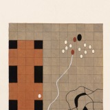 ‘Experience X’, acrylic, watercolour and ink on paper, 19 x 14cm, July 2004. Photography: Michele Brouet.