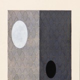 ‘In a different light’, acrylic, watercolour and ink on paper, 19 x 14cm, September 2004. Photography: Michele Brouet