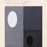 ‘In a different light II’, acrylic, watercolour and ink on paper, 19 x 14cm, September 2004. Photography: Michele Brouet.