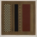 ‘Untitled No 45’, Hand coloured aquatint, 45 x 45cm, February 1993. Photography: Michele Brouet.