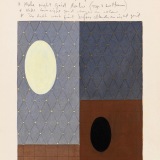 ‘In a different light III’, acrylic, watercolour and ink on paper, 19 x 14cm, September 2004. Photography: Michele Brouet.