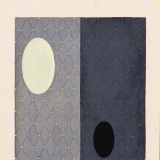 ‘In a different light IV’, acrylic, watercolour and ink on paper, 19 x 14cm, September 2004. Photography: Michele Brouet.