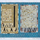 Study for ‘Translations’, acrylic, ink and watercolour on graph paper, 21 x 29cm (paper size), 19 December 2018. Photography: Michele Brouet.