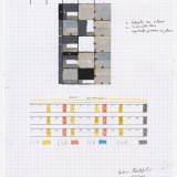 (1,3,5) Rotation x (1+2), mixed media on graph paper, 28.8cm x 21.0cm (paper size), 15 July 2016. Photography: Michele Brouet.