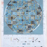 'Study for "Intuitive Science"’, acrylic, watercolour and pencil on graph paper, 42 x 29cm (paper size), 2 June 2020. Photography: Michele Brouet.