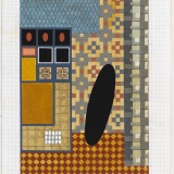 Faith and Reason, acrylic and watercolour on graph paper, 28.4 x 21.0cm (paper size), March 2017. Photography: Michele Brouet.