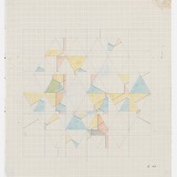 ‘Untitled’, Watercolour and ink on paper,  65 x 60cm (paper size), 1978. Photography: Michele Brouet.