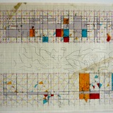 ‘Working Drawing’, Pencil, acrylic and ink on graph paper, 42 × 59cn (paper size), 1982. Photography: Self.