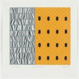 ‘Study III for "S­criptorium"’, acrylic and collage on graph paper, 34.5 × 33.0cm (paper size), 18 May 2024. Photography: Michael Bradfield.