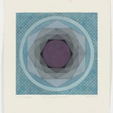 ‘Grid for approaching Purgatory’, watercolour and ink on paper, 25.0 × 24.5cm (image size), November 2024. Photography: Michael Bradfield.