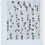 Working drawing, '(5,8,13) Subtractive', acrylic, pencil and ink on paper, 44 x 35cm, April 2008. Photography: Michele Brouet.