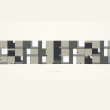 ‘(2,3,5) x 4 Rotations’, acrylic and ink on paper, 7.5 x 51.0cm, May 2013. Photography: Michele Brouet