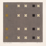 ‘Untitled No. 99’, Watercolour, ink and acrylic on paper, 25 x 25cm, February 2000. Photography: Michele Brouet.