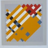 ‘Geometric variation II’, Screen print on paper, 36 x 36cm, 1991. Photography: Self.