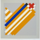 ‘Geometric Variation I’, Screen print on paper, 36 x 36cm, 1991. Photography: Self.