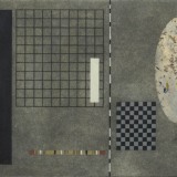 ‘Untitled number 20’, acrylic and collage on aquatint, 20 x 27cm, 1990. Photography: Michele Brouet.