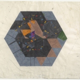 Working Drawing, Mixed media on paper, 56.0 x 79.0cm (paper size), February 1985. Photography: Michele Brouet.