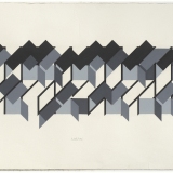 ‘Untitled # 6’, acrylic on paper, 18.5 x 55.5cm (image size), October 1983. Photography: Michele Brouet.
