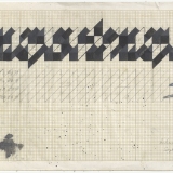 Working Drawing, acrylic, ink and pencil on graph paper, 20.2 x 30.0cm (paper size), September 1983. Photography: Michele Brouet.