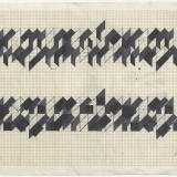 Working Drawing (2,3,5), acrylic, ink and pencil on graph paper, 20.2 x 30.0cm (paper size), September 1983. Photography: Michele Brouet.
