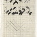 Working Drawing (3,5,8), Ink and pencil on graph paper, 30.0 x 20.2cm (paper size), September 1983. Photography: Michele Brouet.