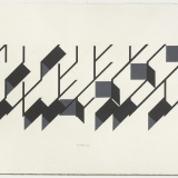‘Untitled # 4’, acrylic on paper, 17.5 x 54.0cm (image size), September 1983. Photography: Michele Brouet.