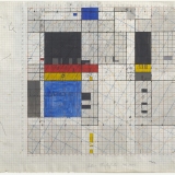Working Drawing, Mixed media on graph paper, 42.0 x 59.5cm (paper size), February 1983. Photography: Michele Brouet.
