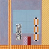 ‘Study for View’, acrylic and watercolour on paper, 37.5 x 37.5cm, December 2013. Photography: docQment.