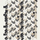 ‘(1,5,8) Subtractive x 12’, acrylic and ink on paper, 44 x 35cm, May 2012. Photography: Michele Brouet.