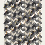 ‘(1,3,5) Subtractive x 32’, acrylic and ink on paper, 44 x 34cm, April 2012. Photography: Michele Brouet.