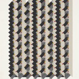 ‘(1,2,3) Subtractive x 80’, acrylic and ink on paper, 44 x 34cm, July 2011. Photography: Michele Brouet.