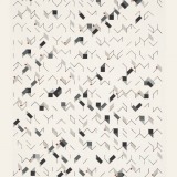 ‘(5,8,13) Subtractive x3’, acrylic and ink on paper, 80 x 40cm, May 2008. Photography: Michele Brouet.