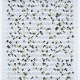 Working drawing, ‘(3,5,8) Subtractive, rotation 18 times’, acrylic, pencil and ink on graph paper, 2008. Photography: Michele Brouet.