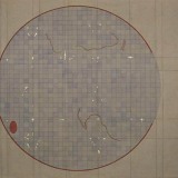 ‘Random constellation: Western Hemisphere’, acrylic, watercolour and ink on paper, 56 x 63cm, November 2001. Photography: Michele Brouet.